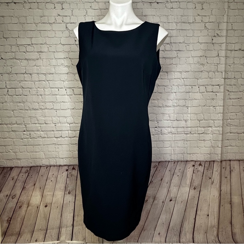 United Colors Of Benetton Classic Navy Blue Sleeveless Shift Dress Size L